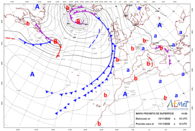 INFO METEO LOCALIDADES A 13 NOV. 2022 09:30 LT