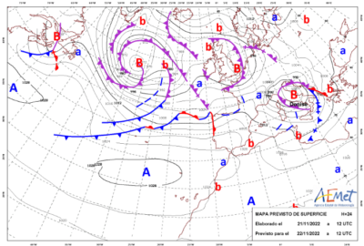 INFO METEO LOCALIDADES A 22 NOV. 2022 10:00 LT