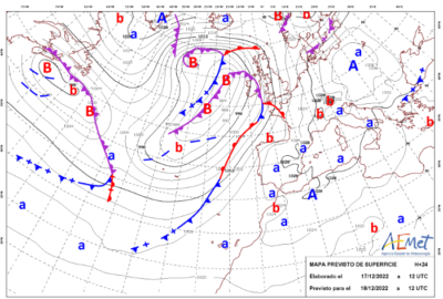 INFO METEO LOCALIDADES A 18 DIC. 2022 08:00 LT