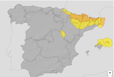 ALERTAS METEOROLOGICAS A 21 ENE 2023 08:00 LT: