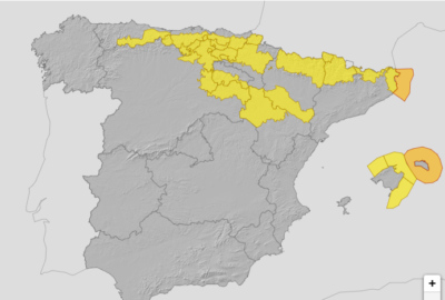 ALERTAS METEOROLÓGICAS A 23 ENE 2023 10:00 LT