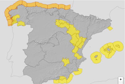 ALERTAS METEOROLOGICAS A 8 ENE 2023 06:00 LT