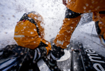 THE OCEAN RACE. EL VIENTO LLEGA A LA FLOTA AL ENCONTRARSE CON EL PRIMER SISTEMA METEOROLÓGICO DEL SUR