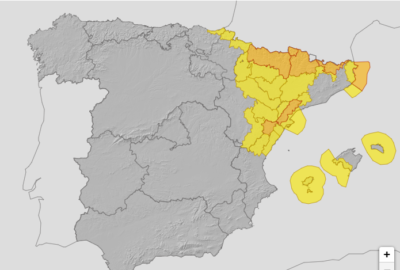 ALERTAS METEOROLÓGICAS A 2 ABR. 2023 06:00 LT