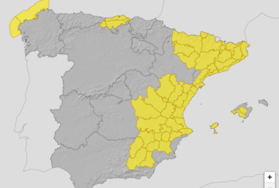 ALERTAS METEOROLÓGICAS A 25 MAY. 2023 06:00 LT