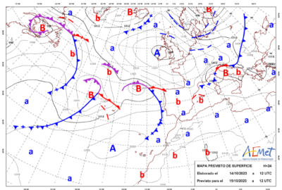 INFO METEO LOCALIDADES A 15 OCT. 2023 08:00 LT