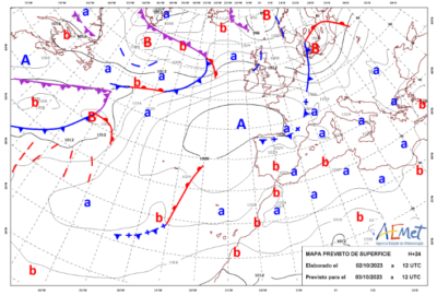 INFO METEO LOCALIDADES A 3 OCT. 2023 08:00 LT