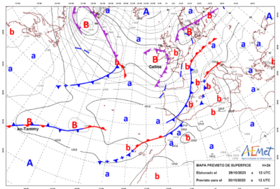 INFO METEO LOCALIDADES A 30 OCT. 2023 11:30 LT