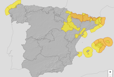 ALERTAS METEOROLÓGICAS A 22 NOV. 2023 11:00 LT