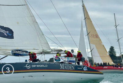 LOS VETERANOS DE LA WHITBREAD SE ALINEAN PARA LA LLEGADA A AUCKLAND DE LA MCINTYRE OCEAN GLOBE RACE