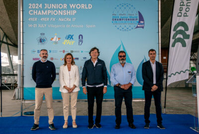 TODO PREPARADO EN LA RÍA DE AROUSA PARA EL MUNDIAL JUVENIL DE LAS CLASES 49ER, FX Y NACRA-17