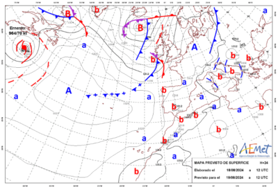 INFO METEO LOCALIDADES A 19 AGO. 2024 08:00 LT.