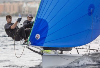 M.R.C.Y. BAIONA. PREMIOS NACIONALES DE VELA TERRAS GAUDA. LOS HERMANOS VIGUESES JAIME Y MARTÍN WIZNER MEJOR TRIPULACIÓN DE VELA LIGERA