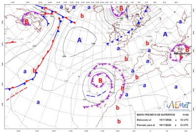 INFO METEO LOCALIDADES A 16 NOV. 2024 08:00 LT.