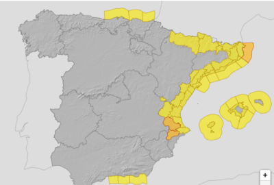 ALERTAS METEOROLÓGICAS A 22 NOV. 2024 06:00 LT.