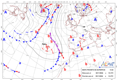 INFO METEO LOCALIDADES A 3 NOV. 2024 08:00 LT