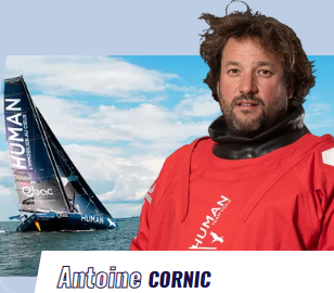 VENDÈE GLOBE 2024. LOS SKIPPERS: ANTOINE CORNIC «HUMAN INMOBILIER»