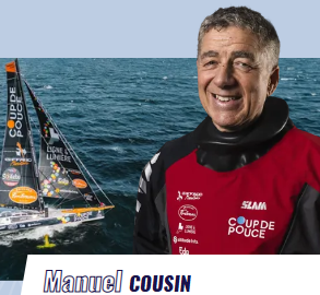 VENDÉE GLOBE. LOS SKIPPERS: MANUEL COUSIN «COUP DU POUCE»