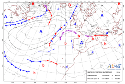 INFO METEO LOCALIDADES A 13 DIC. 2024 08:00 LT.