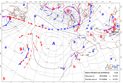 INFO METEO LOCALIDADES A 21 DIC. 2024 08:00 LT