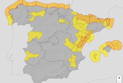 ALERTAS METEOROLÓGICAS A 23 DIC. 2024 08:00 LT.