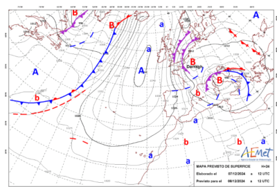 INFO METEO LOCALIDADES A 8 DIC. 2024 08:00 LT.