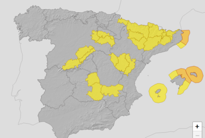 ALERTAS METEOROLÓGICAS A 13 ENE. 2025 06:00 LT.