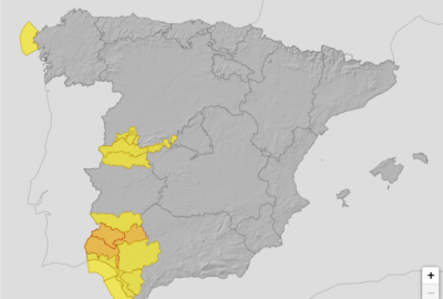 ALERTAS METEOROLÓGICAS A 22 ENE. 2025 06:00 LT.