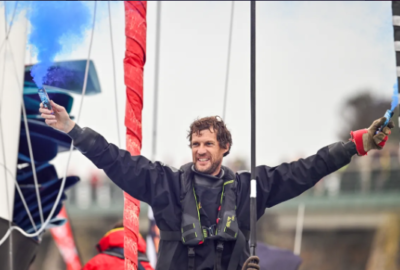 VENDÈE GLOBE 2024. PAUL MEILHAT («BIOTHERM») 5º EN LES SABLES D’OLONNE