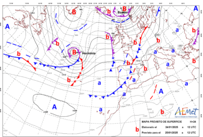 INFO METEO LOCALIDADES A 25 ENE 2025 08:00 LT