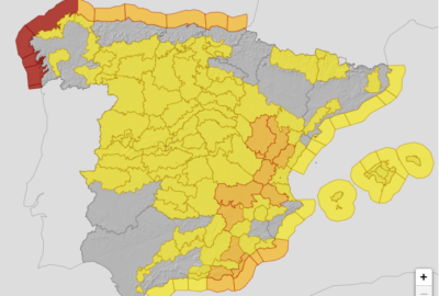 ALERTAS METEOROLÓGICAS A 27 ENE. 2025 06:00 LT.