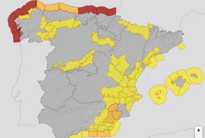 ALERTAS METEOROLÓGICAS A 28 ENE. 2025 06:00 LT.