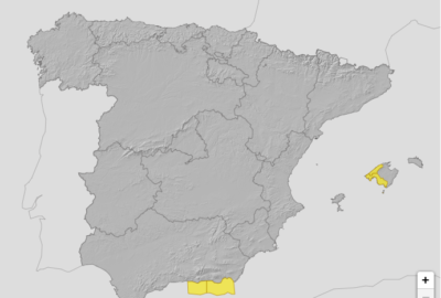 ALERTAS METEOROLÓGICAS A 12 FEB. 2025 12:00 LT