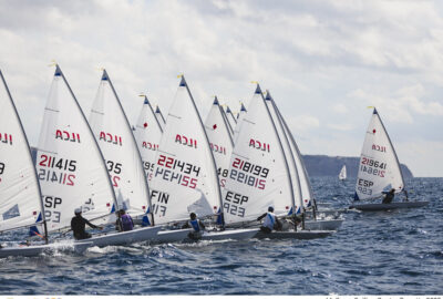 MALLORCA SAIL CENTER. PRIMERA JORNADA CON BUEN ARRANQUE DEL ILCA 6 NACIONAL