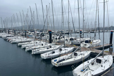 M.R.C.Y. BAIONA. EL TEMPORAL VUELVE A DEJAR EN TIERRA A LA FLOTA DE J80 DE LA LIGA DE INVIERNO BAITRA