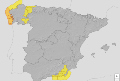 ALERTAS METEOROLÓGICAS A 20 ABR. 2025 06:00 LT