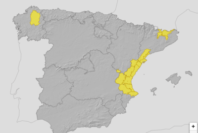 ALERTAS METEOROLÓGICAS A 22 ABR. 2025 06:00 LT