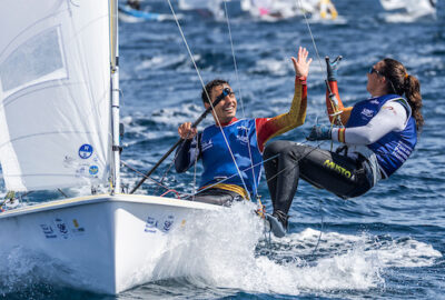 SEMANA OLÍMPICA FRANCESA HYÈRES 2025. XAMMAR Y CARDONA PLATA EN EL 470 MIXED