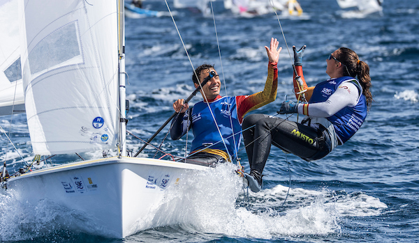 SEMANA OLÍMPICA FRANCESA HYÈRES 2025. XAMMAR Y CARDONA PLATA EN EL 470 MIXED