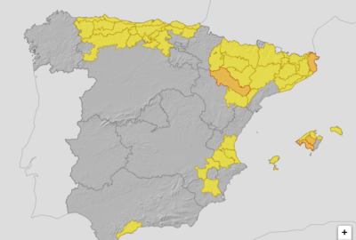 ALERTAS METEOROLÓGICAS A 25 JUN. 2025 08:00 LT