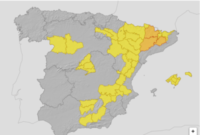 ALERTAS METEOROLÓGICAS A 10 JUL. 2025 08:00 LT