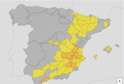ALERTAS METEOROLÓGICAS A 18 JUL. 2025 08:00 LT