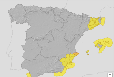 ALERTAS METEOROLÓGICAS A 25 JUL. 2025 06:00 LT.