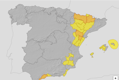 ALERTAS METEOROLÓGICAS A 19 AGO. 2025 08:00 LT.
