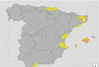 ALERTAS METEOROLÓGICAS A 20 AGO. 2025 10:00 LT