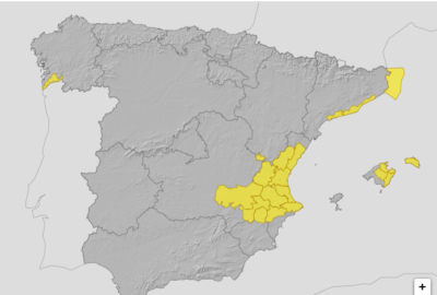 ALERTAS METEOROLÓGICAS A 22 AGO 2025 06:00 LT