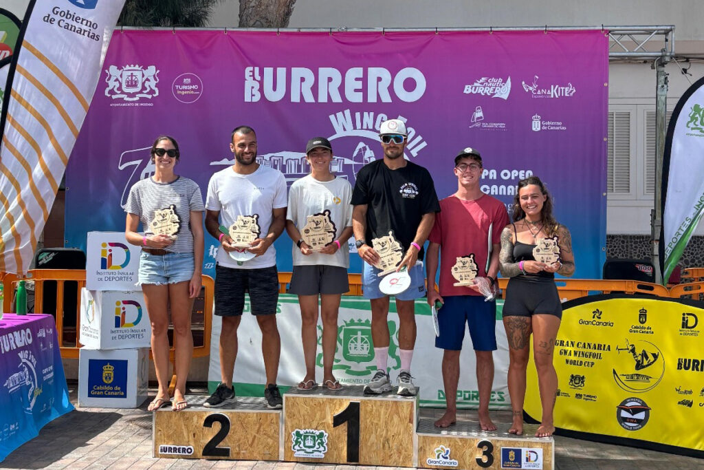 ÁNGEL GRANDA Y MAR DE ARCE CONQUISTAN LA COPA CANARIAS DE WINGFOIL