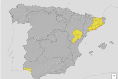 ALERTAS METEOROLÓGICAS A 12 SEP. 2025 08:00 LT.