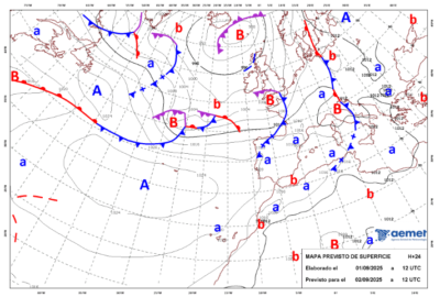INFO METEO LOCALIDADES A 2 SEP. 2025 11:00 LT.