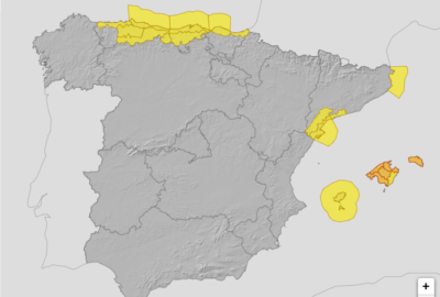 ALERTAS METEOROLÓGICAS A 22 SEP. 2025 06:00 LT